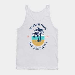 Summer Days Summer Time Beach Vacation Vibes Tank Top